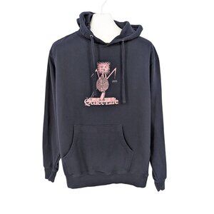 The Quiet Life Graphic Hoodie Size L Pullover Surreal Art Streetwear Skate Urban